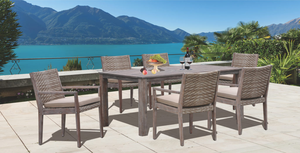 Kingston Casual Outdoor Furniture Lakehouse with rectangle table
