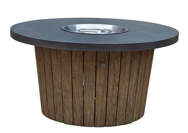 Kingston Casual Outdoor Furniture round-fire-pit-wood-base-honey-combo-concrete-top