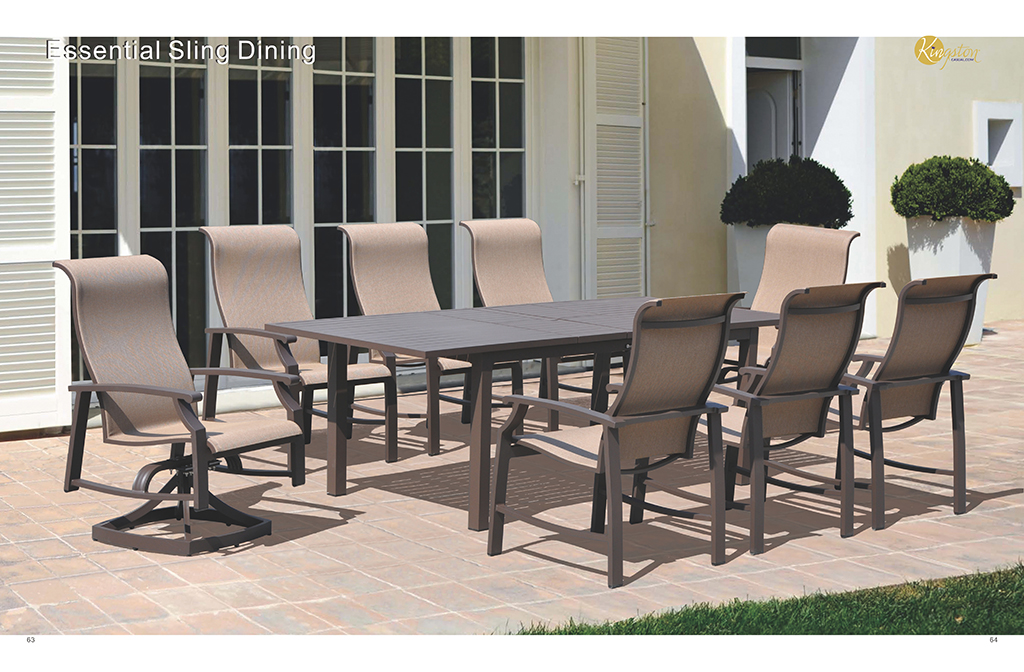 Kingston Casual Outdoor Furniture Essential Sling Dining Set