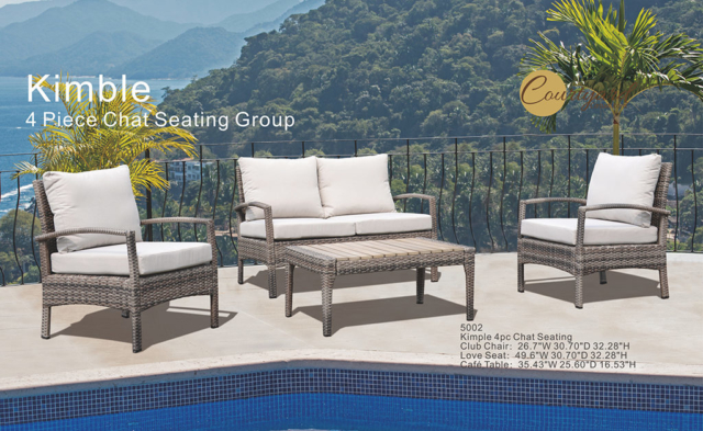 Kingston Casual Outdoor Furniture Kimble 4 pices Chat Seating